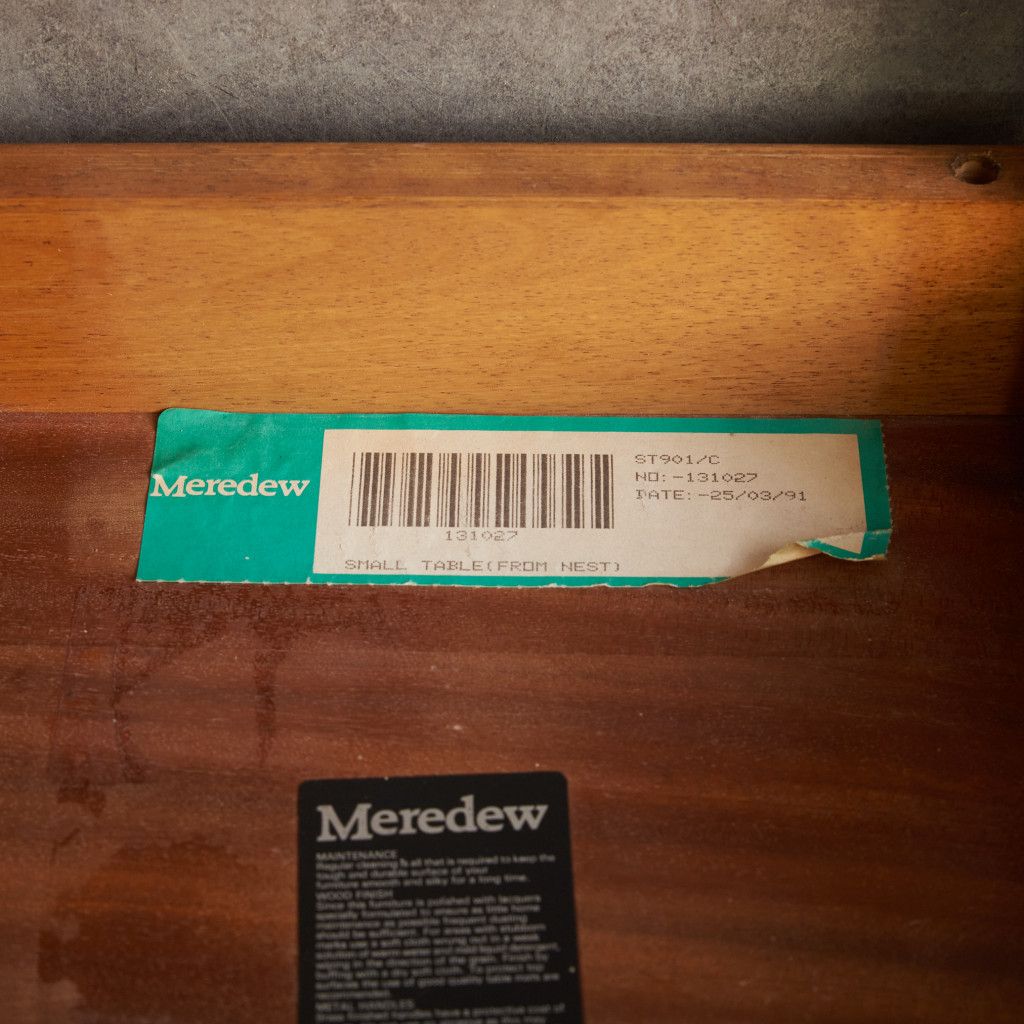 【発送の場合は即購入不可】 meredew ヴィンテージ ネストテーブル サイドテーブル チーク 英国 ミッドセンチュリー メレデュー ナイトテーブル イギリス 80599 meredew ヴィンテージ ネストテーブル サイドテーブル チーク 英国