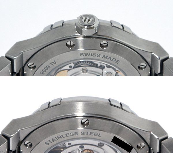  箱 ギャラ付 MAURICE LACROIX モーリス ラクロア アイコン オートマティック AI6008-SS002-130-1 自動巻き メンズ ブルゾン 自動巻き時計 腕時計(アナログ)