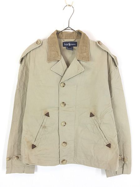 古着 80s Ralph Lauren M-41 タイプ オープンカラー フィールド ジャケット M