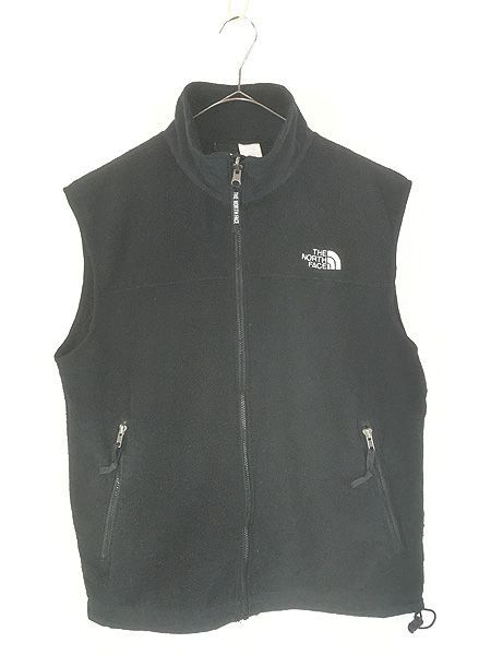 古着 90s TNF The NorthFace ロゴ 刺しゅう フリース ベスト ブラック M 6,150円