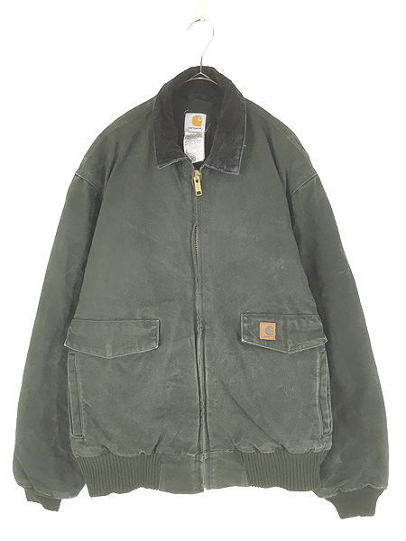 古着 00s Carhartt 希少!! MOS モスグリーン ダック パデッド Type A-2 ボンバー ジャケット XL Tall 43,225円