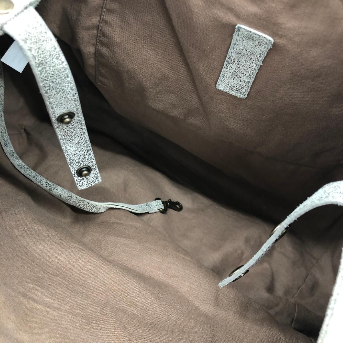 JEROME DREYFUSS ジェロームドレイフェス 2WAYバッグ  レザー    シルバーカラー ユニセックス / 240001188429 JEROME DREYFUSS ジェロームドレイフェス 2WAYバッグ レザー シルバー