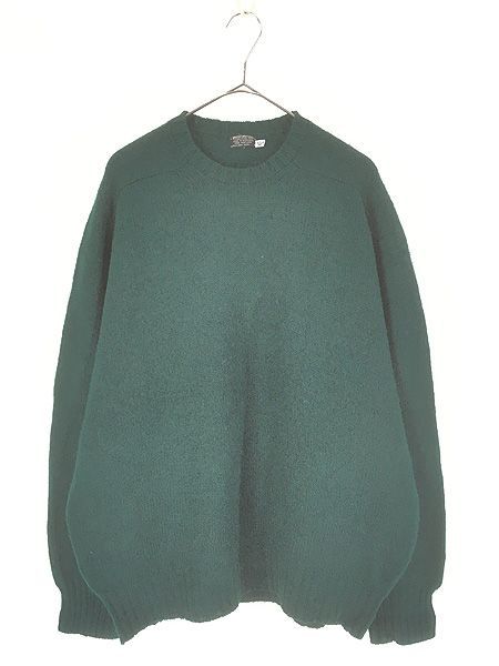 古着 70s Scotland製 Brooks Brothers 上質 シェットランド ウール ニット セーター 48