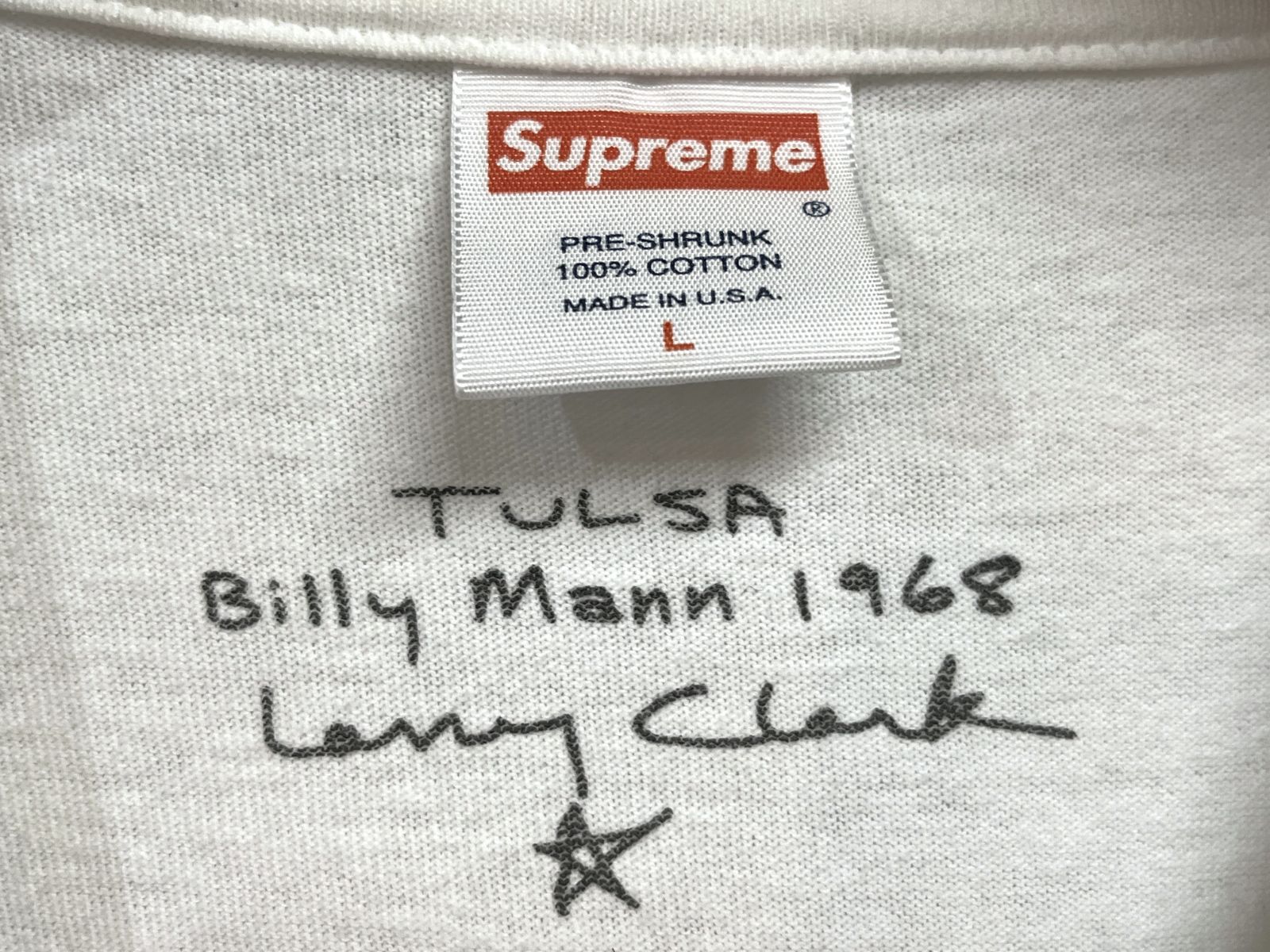 Supreme｜シュプリーム Larry Clark TULSA Tee ラリークラーク タルサ