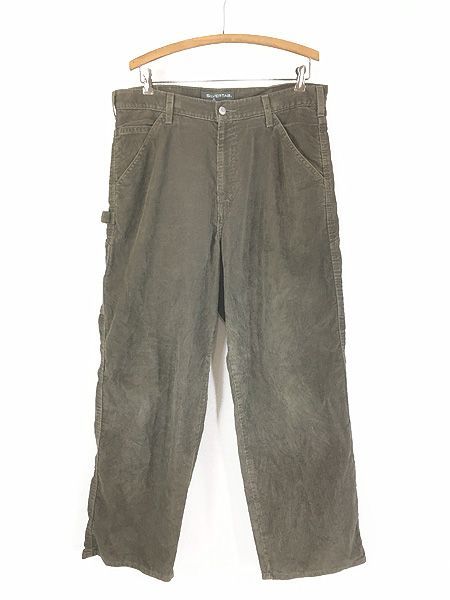 古着 00s Levi's Silver Tab 657-0047 ブラウン コーデュロイ ワーク ペインター パンツ コーズ W35 L29.5