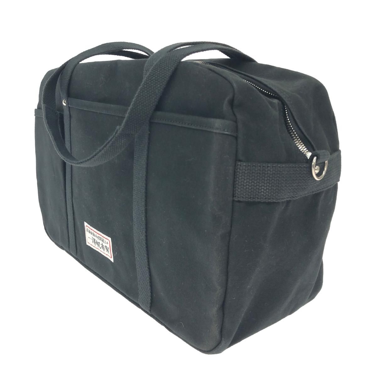 一澤帆布 一澤帆布 ボストンバッグ キャンバス ブラック ユニセックス