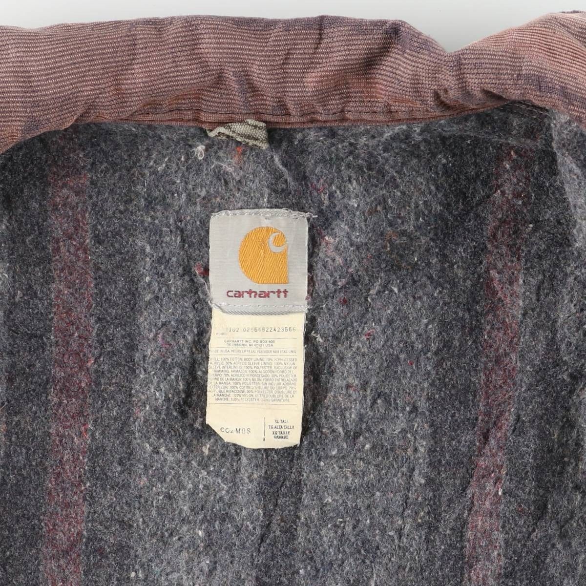 古着 00年代 カーハート Carhartt ミシガンチョアコート 中綿入り