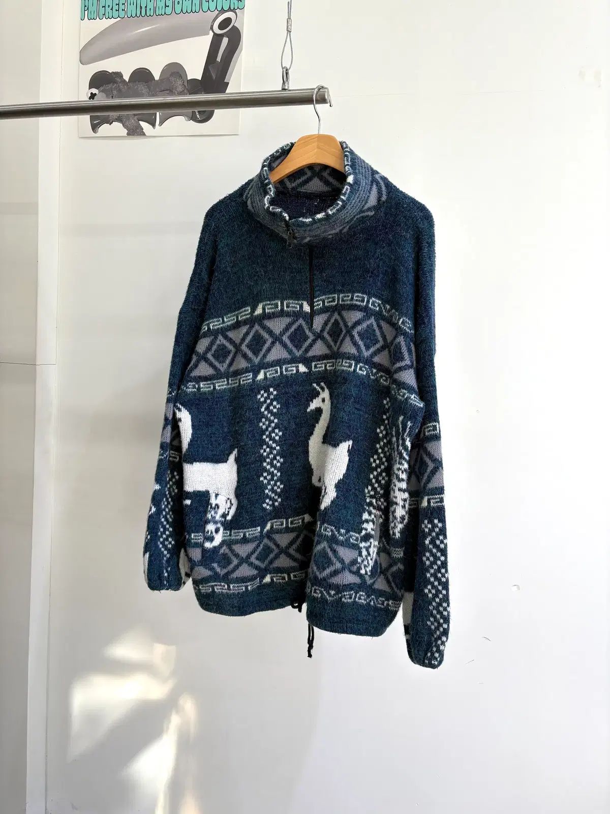 VINTAGE ハーフジップ ニット ハーフジップ ヴィンテージ CHAPS ハーフ 