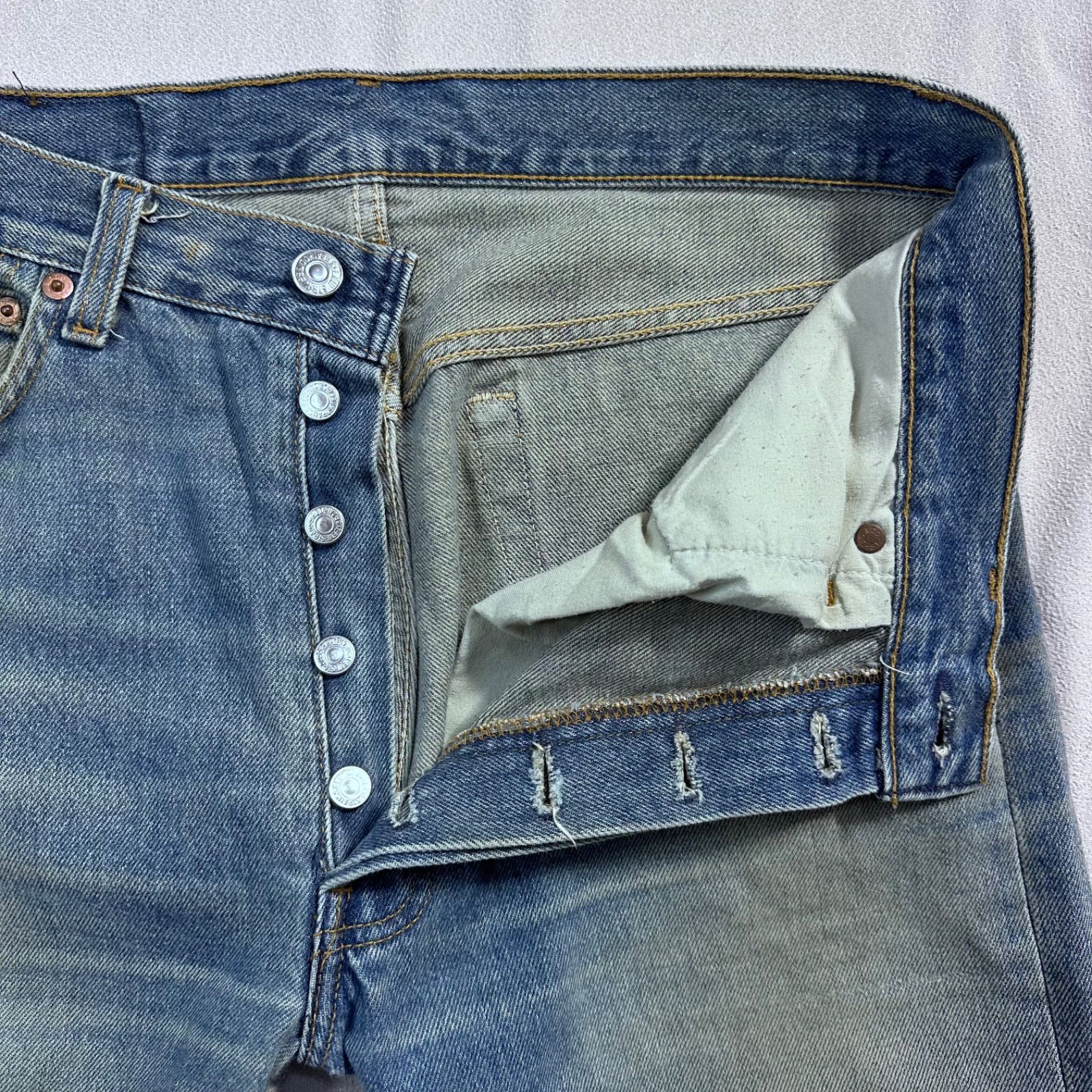 送料無料 即決☆Levi's アメリカ製 501☆W34 90年代 ボタン裏552