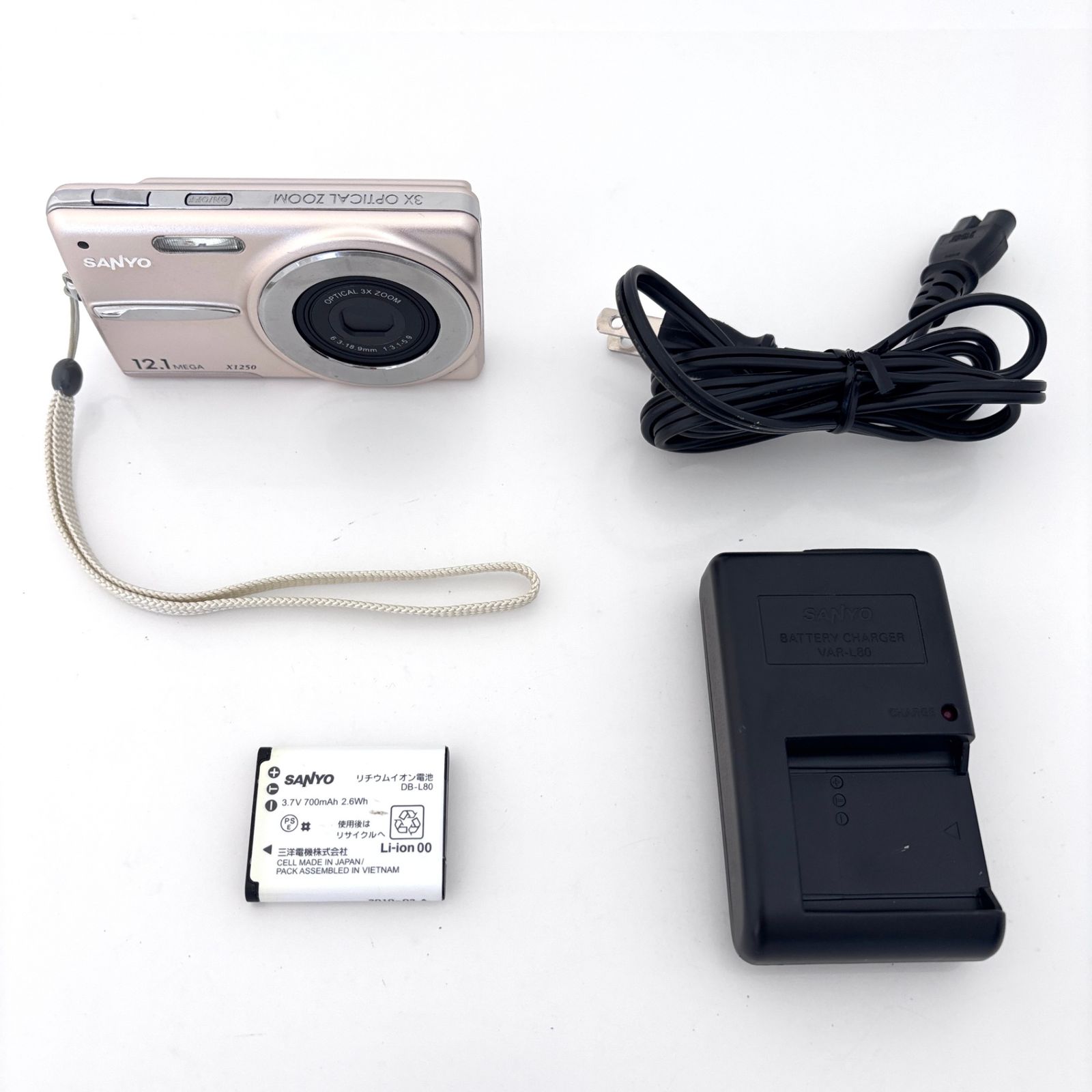 サンヨー】SANYO 3x OPTICAL ZOOM コンパクトデジタルカメラ