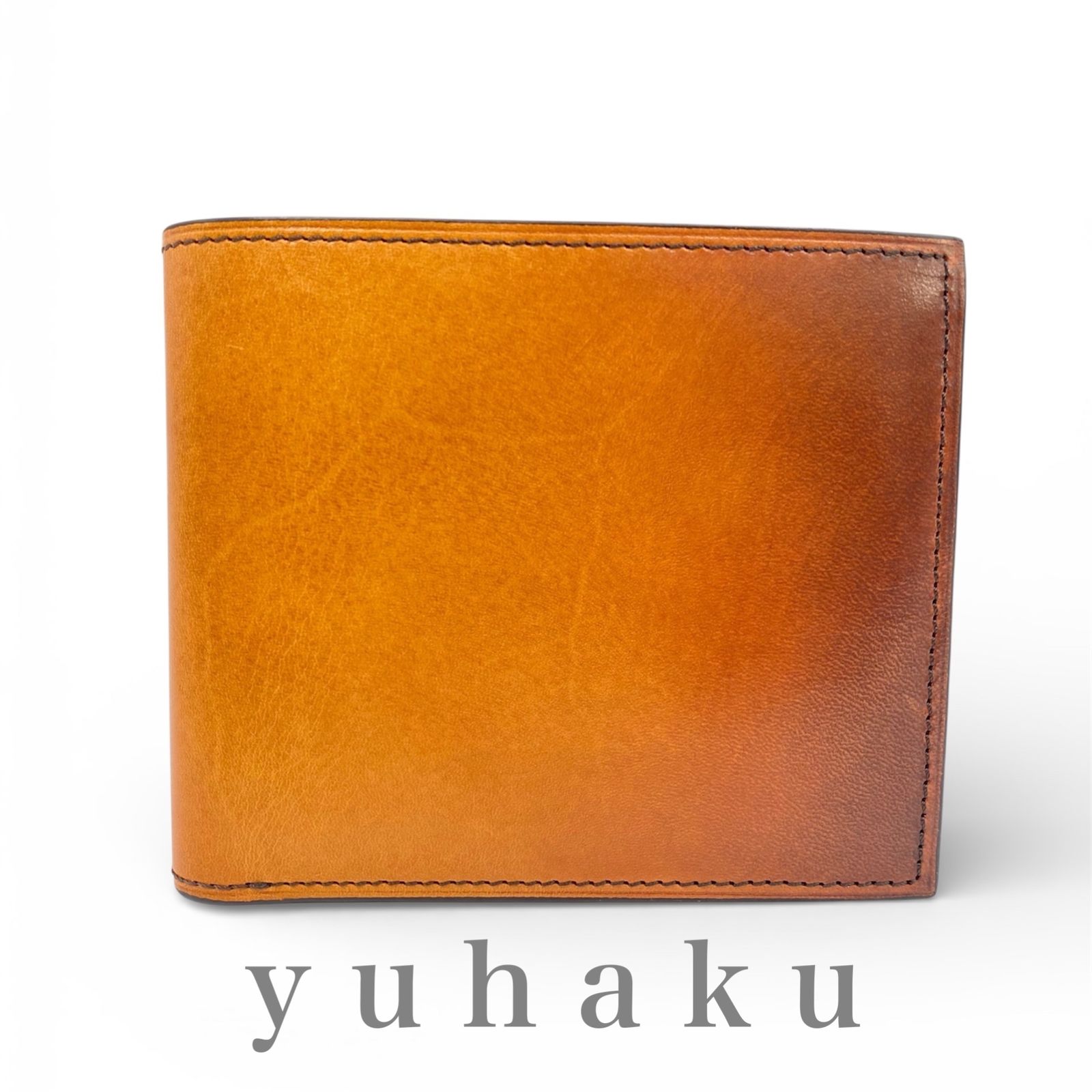 公認アウトレット品｜yuhaku YFP131 二つ折り財布 ブラウン - メルカリ