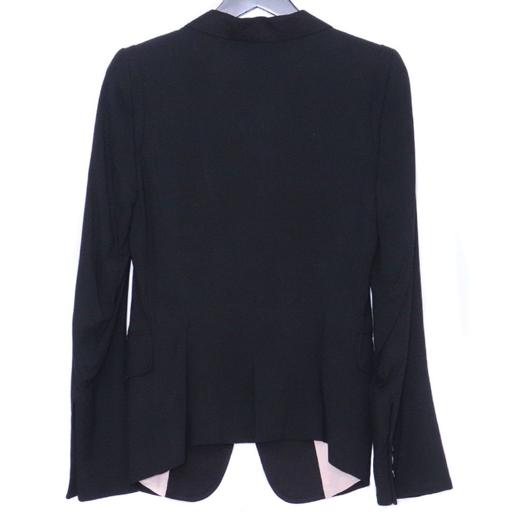 ANN DEMEULEMEESTER ロングテーラードジャケット サイズ34 ブラック