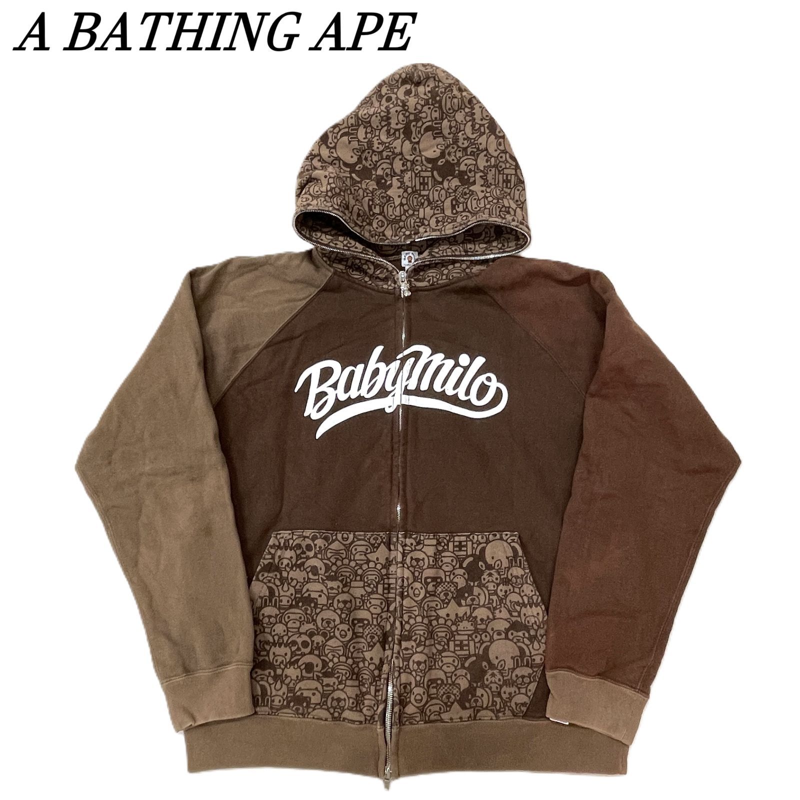 A BATHING APE アベイシングエイプ BAPE zip hoodie baby milo ジップ 