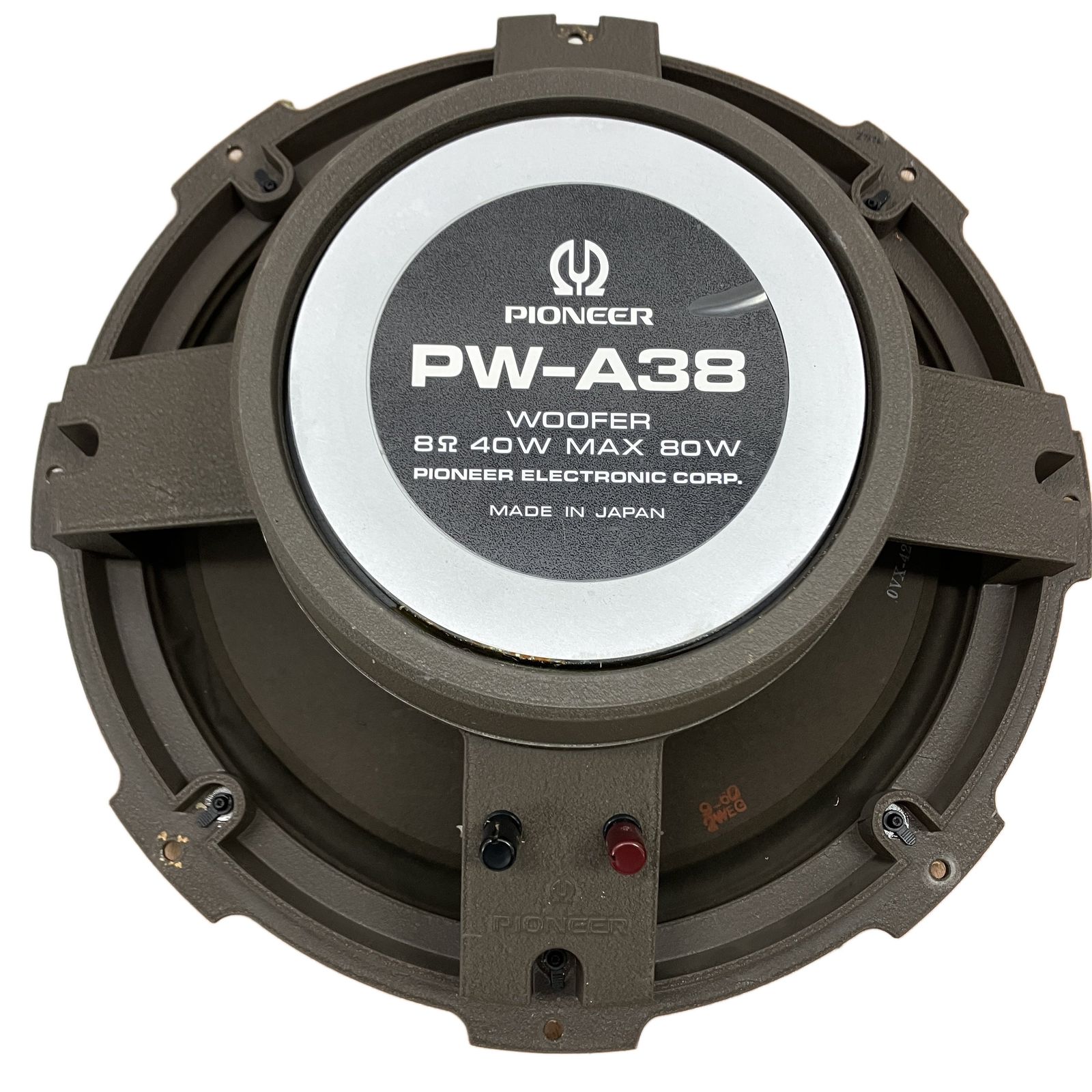 Pioneer PW-A38 コーン型ウーファー スピーカーユニット ペアセット