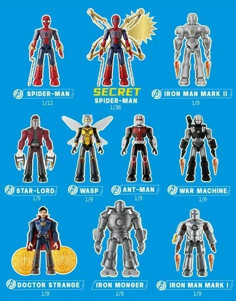 9個セット【正品】BLOKEES プラモデル フィギュア Blokees MARVEL