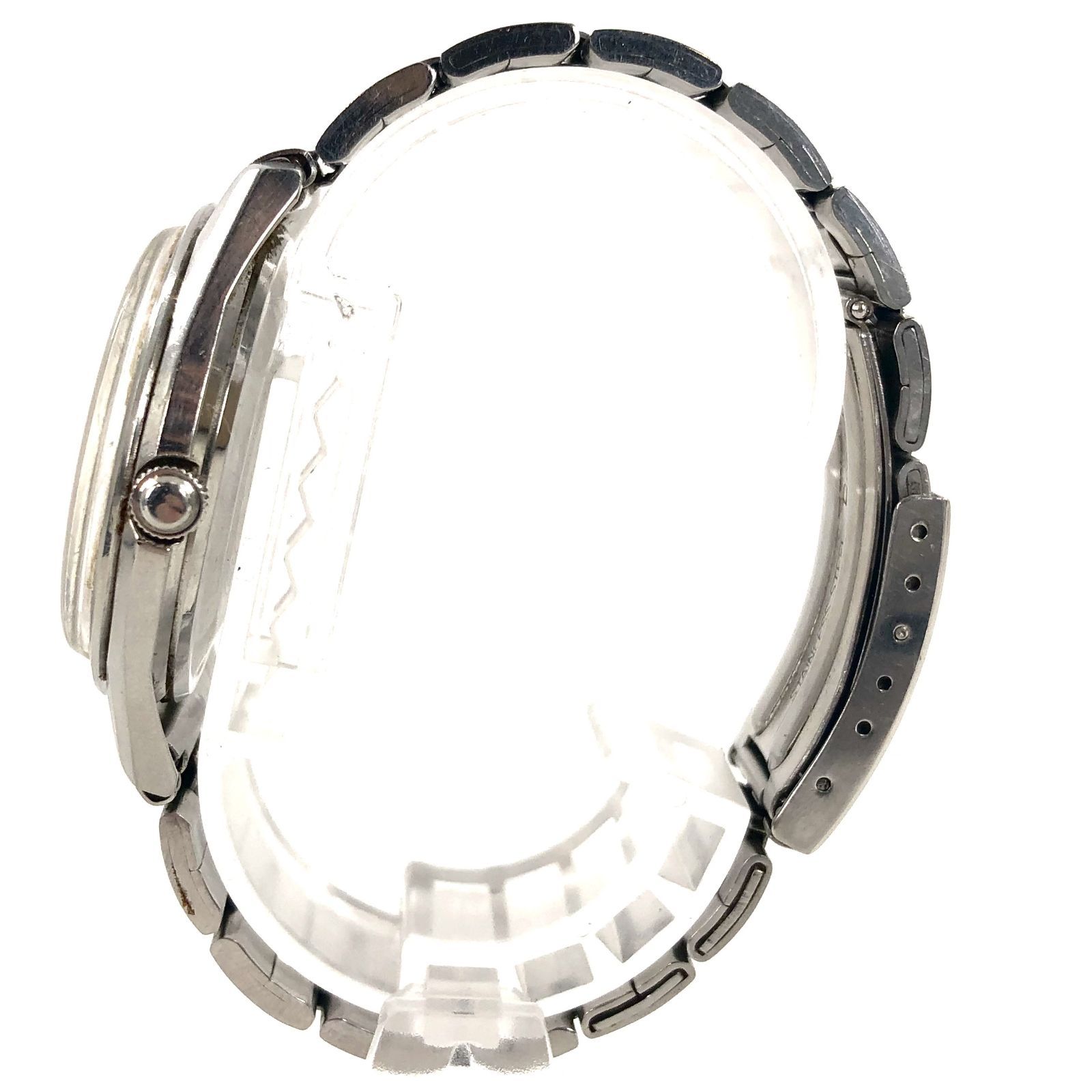  SEIKO セイコー Skyliner スカイライナー 6102-8000 SS|AT シルバー文字盤 メンズ腕時計 稼働品 PF-813 デニム 自動巻き時計 腕時計(アナログ)