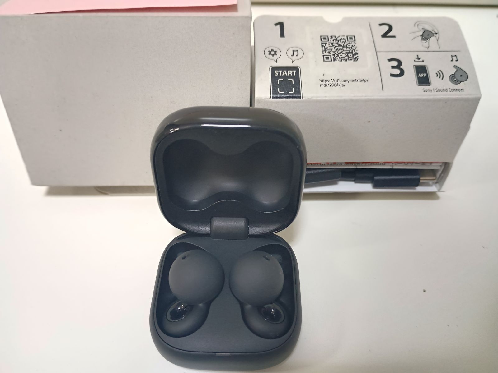 開封品＠訳ありメーカー保証付]WF-L910 ブラック LinkBuds Open [SONY