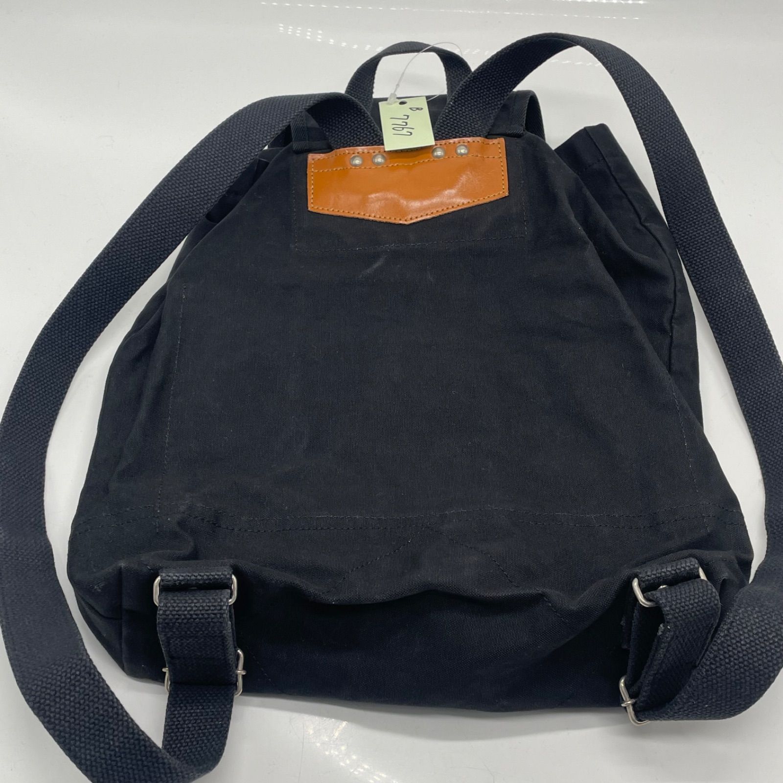 BN7767□一澤帆布 キャンバス リュック レア 廃盤品 ブラック 状態良好 