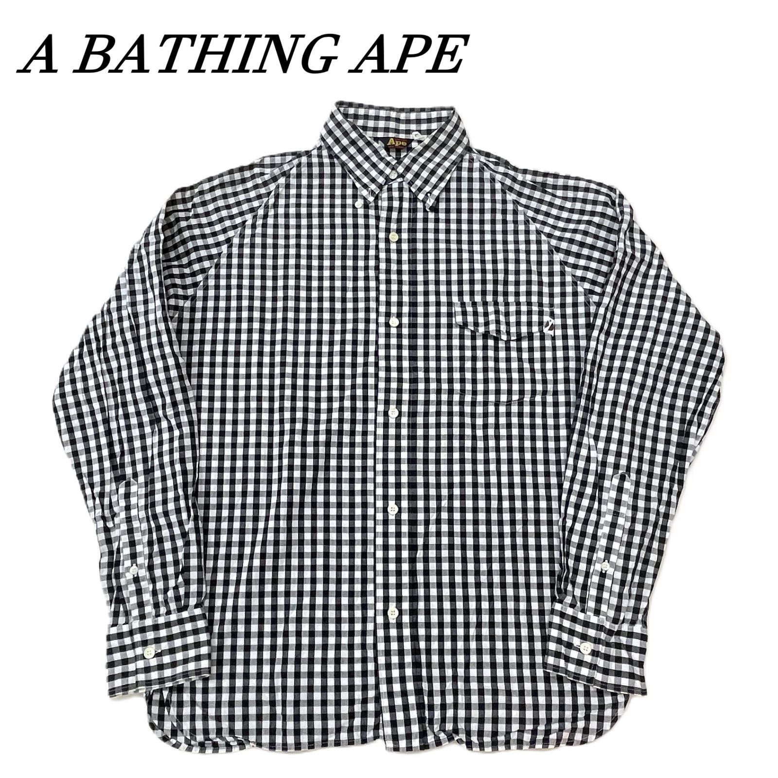 BATHING A APE APE(アベイシングエイプ) ⁄ ギンガムチェックシャツ 