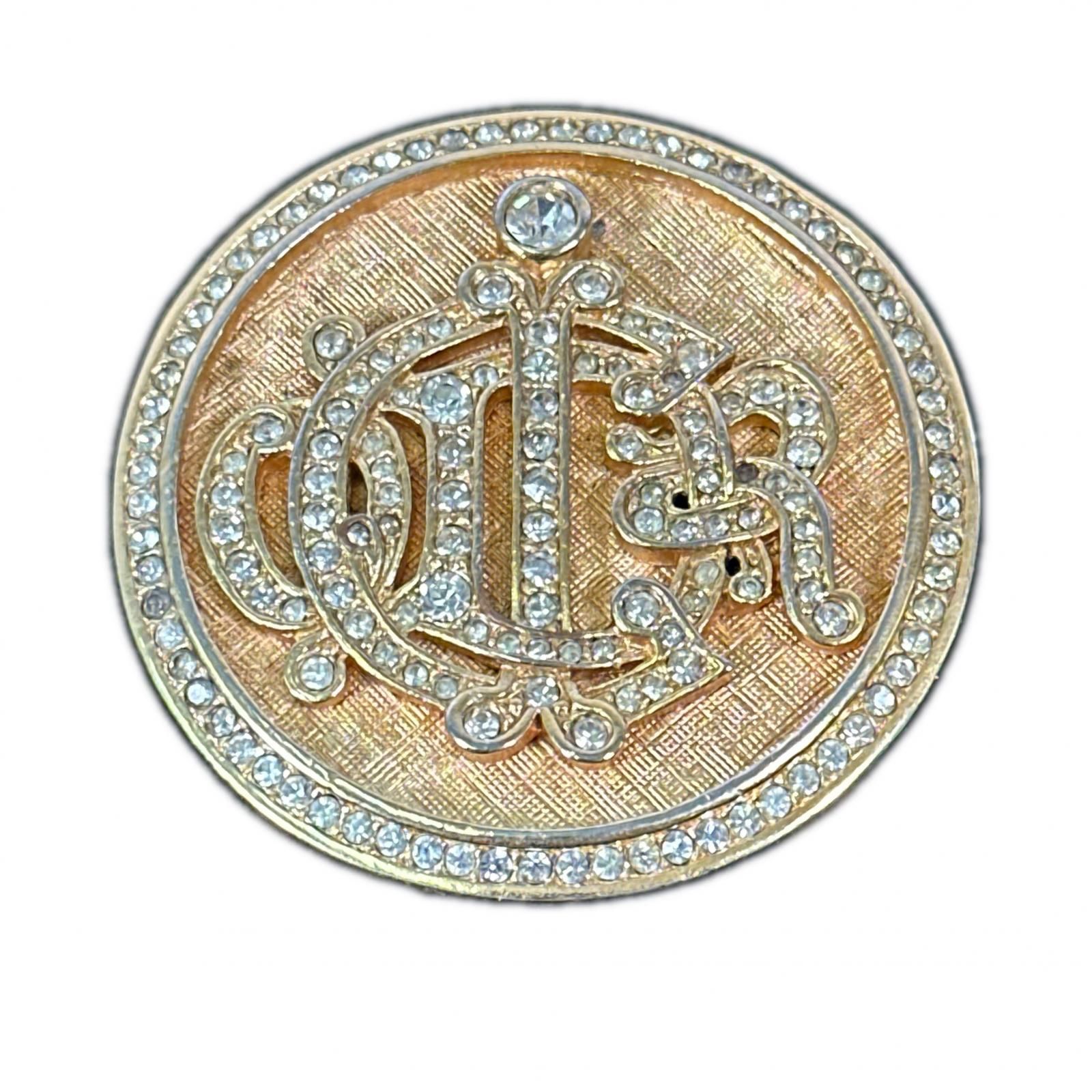 本物保証 Christian Dior クリスチャンディオール ブローチ ゴールド 本物保証 Christian Dior クリスチャンディオール ブローチ ゴールド