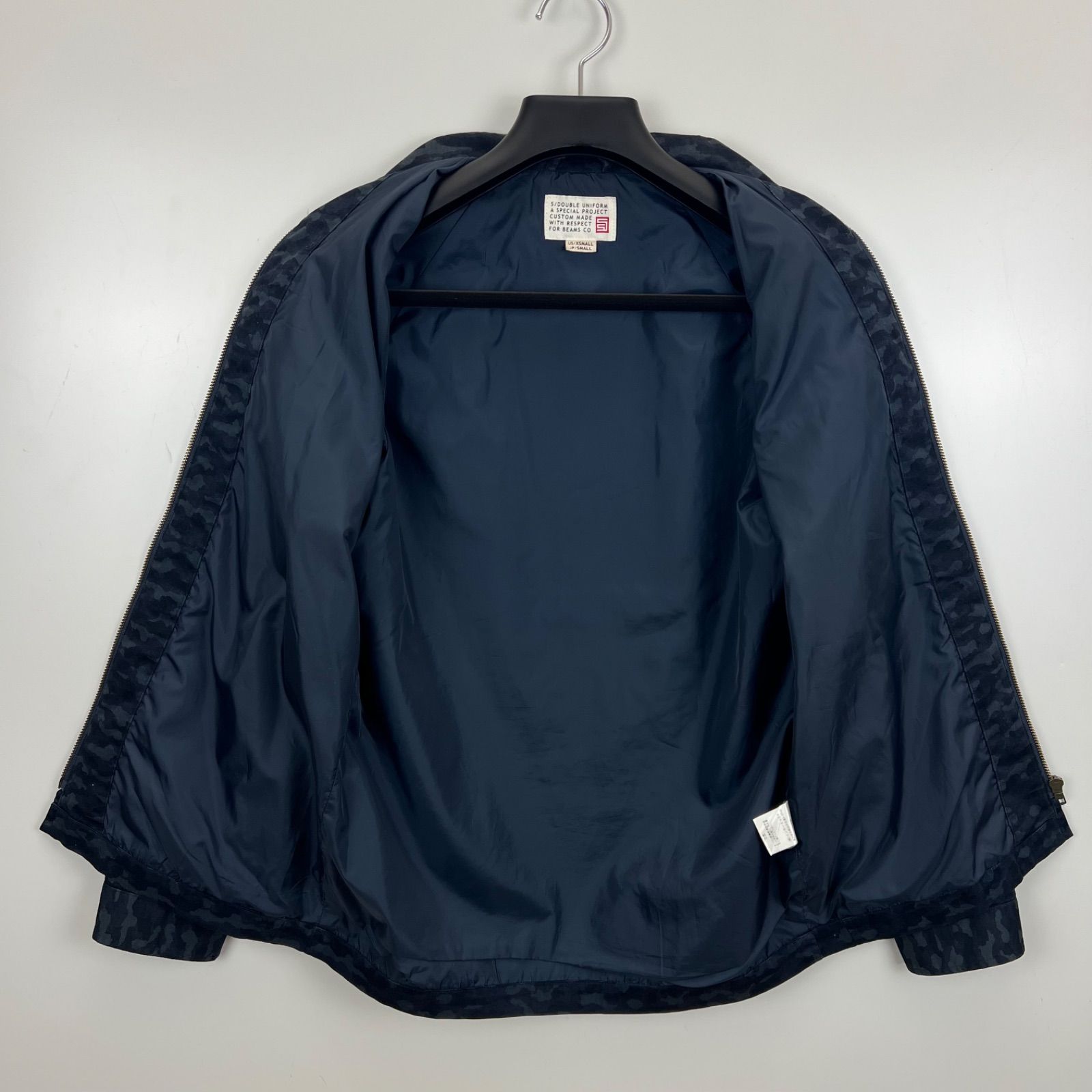 S/DOUBLE STUSSY archive navy camo zip jacket S エスダブル ネイビー 