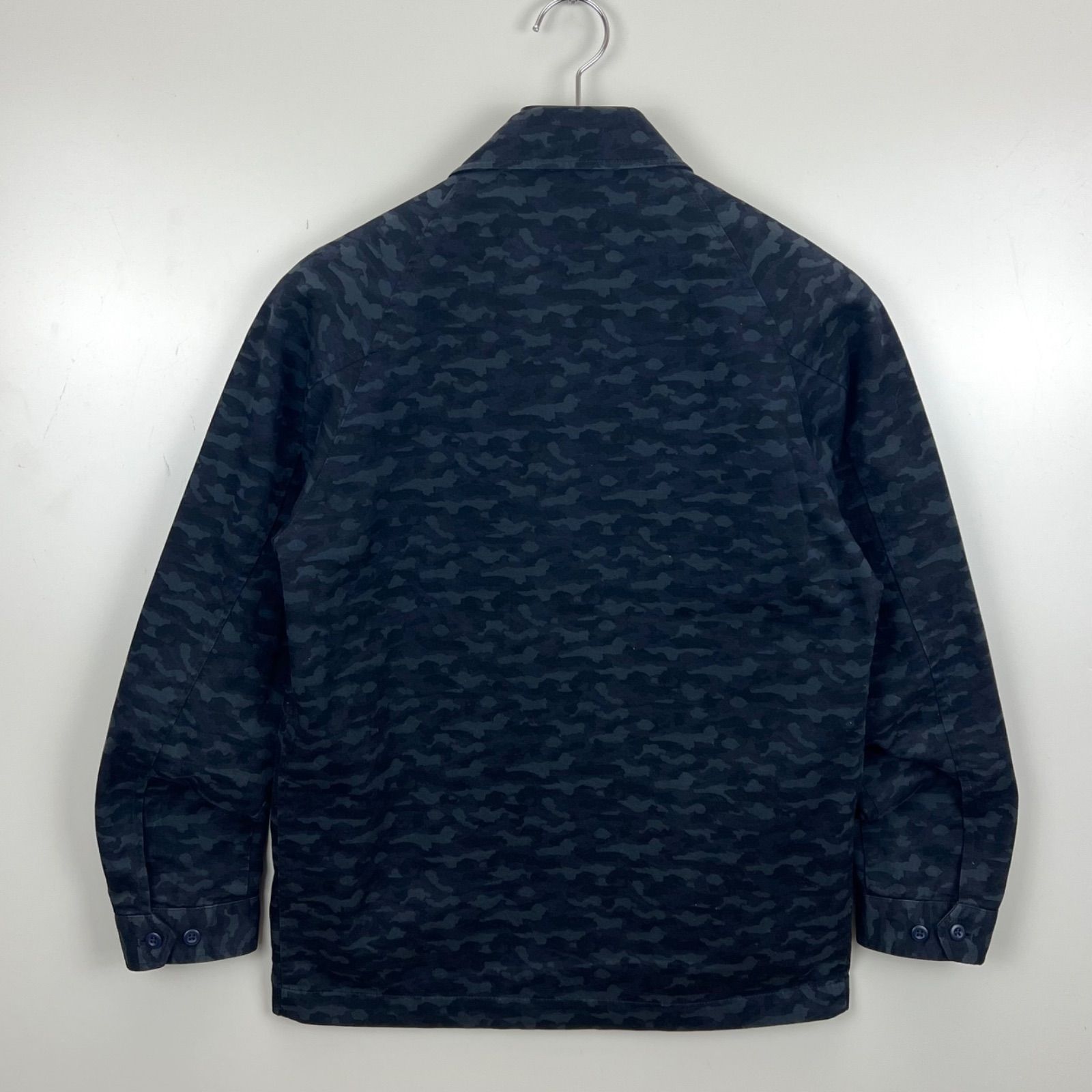 S/DOUBLE STUSSY archive navy camo zip jacket S エスダブル ネイビー 