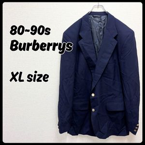 80-90s Burberrys テーラードジャケット 紺ブレ XLサイズ - メルカリ