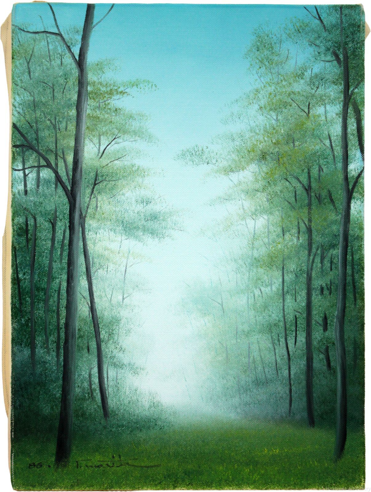 森田哲隆 「緑風」 油絵・油彩画 絵画 - メルカリ