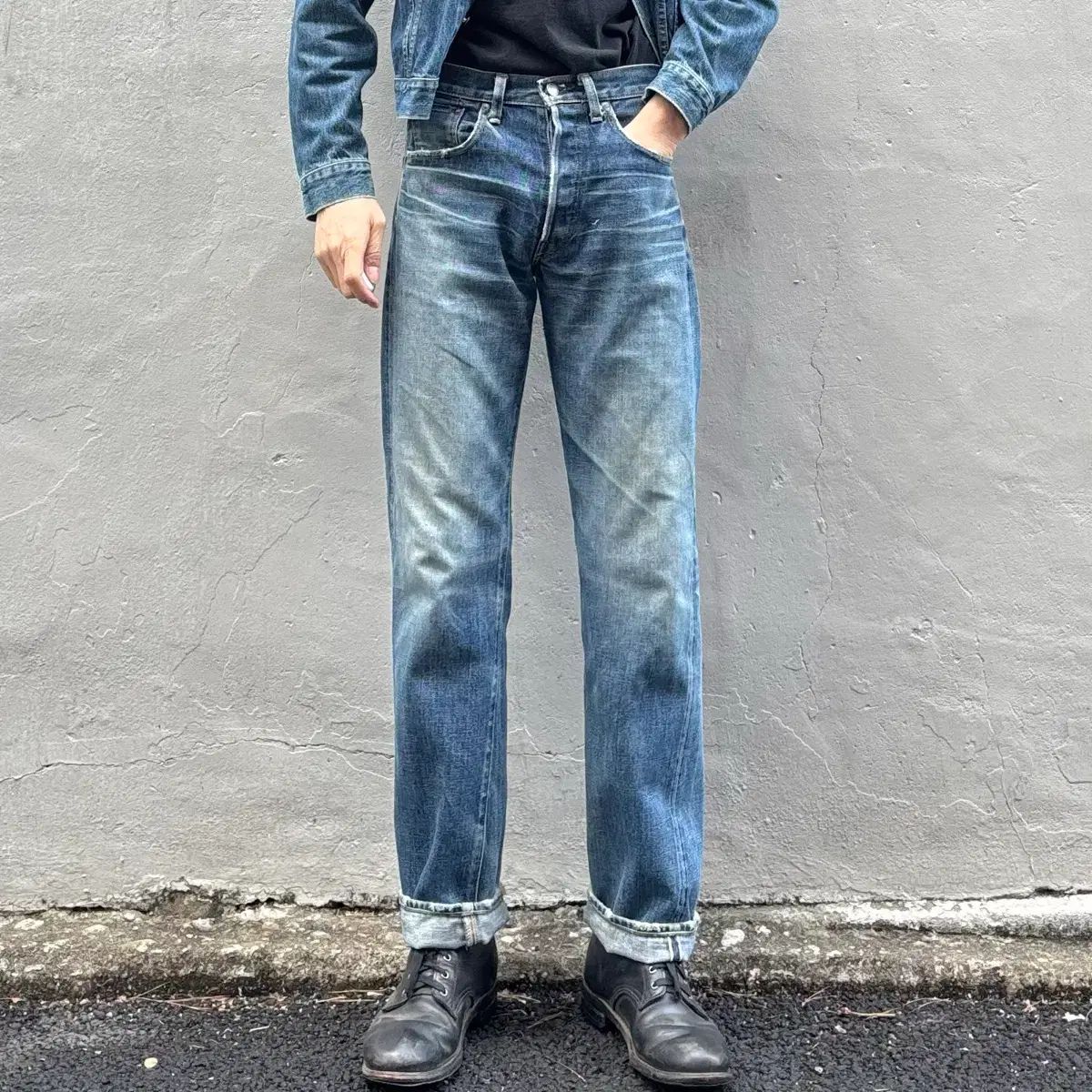 LVC 55501 LEVIS 1955 501XX washed MIJ 日本製, 男裝, 褲＆半截裙 00