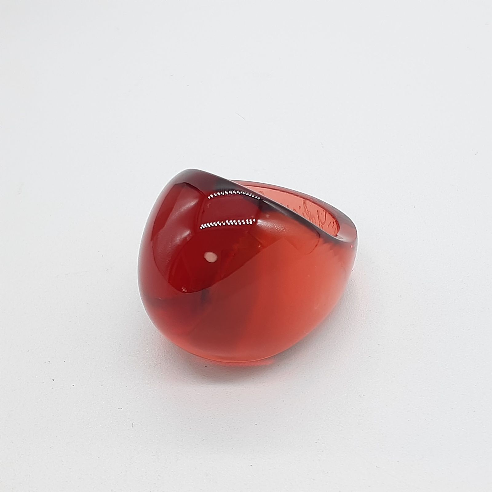 LALIQUE ラリック リング カボションリング ガラス レッドクリスタル