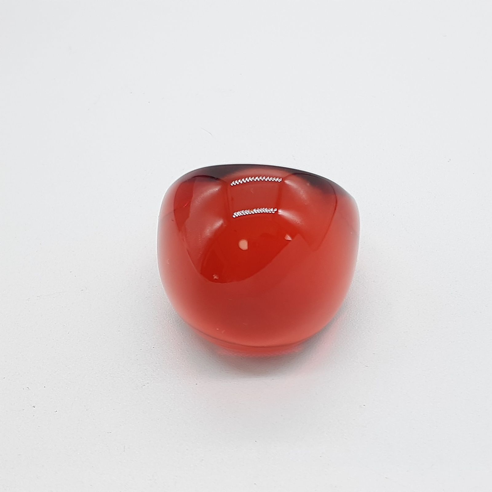 LALIQUE ラリック リング カボションリング ガラス レッドクリスタル