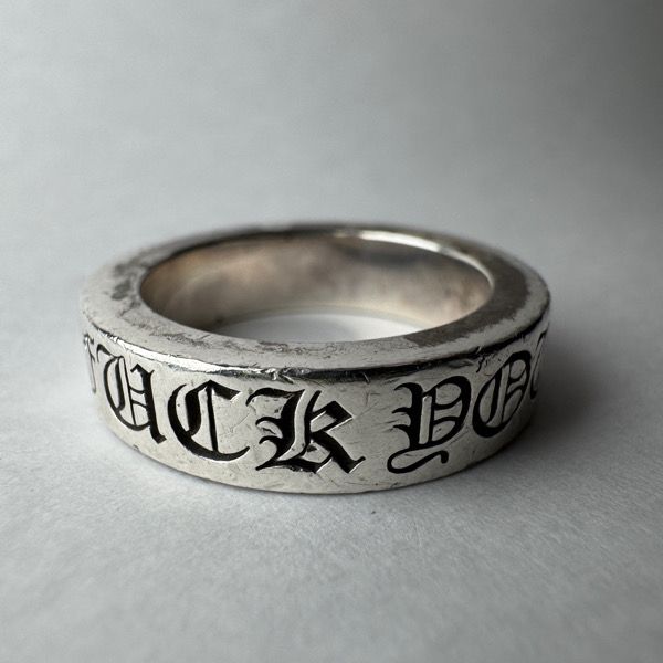 CHROME HEARTS/クロムハーツ 6mm スペーサーリング FUCK YOU/ファック 