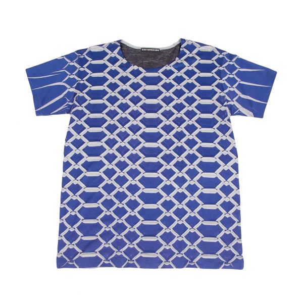 メンズ イッセイミヤケ メンISSEY MIYAKE MEN プリーツ格子プリントT