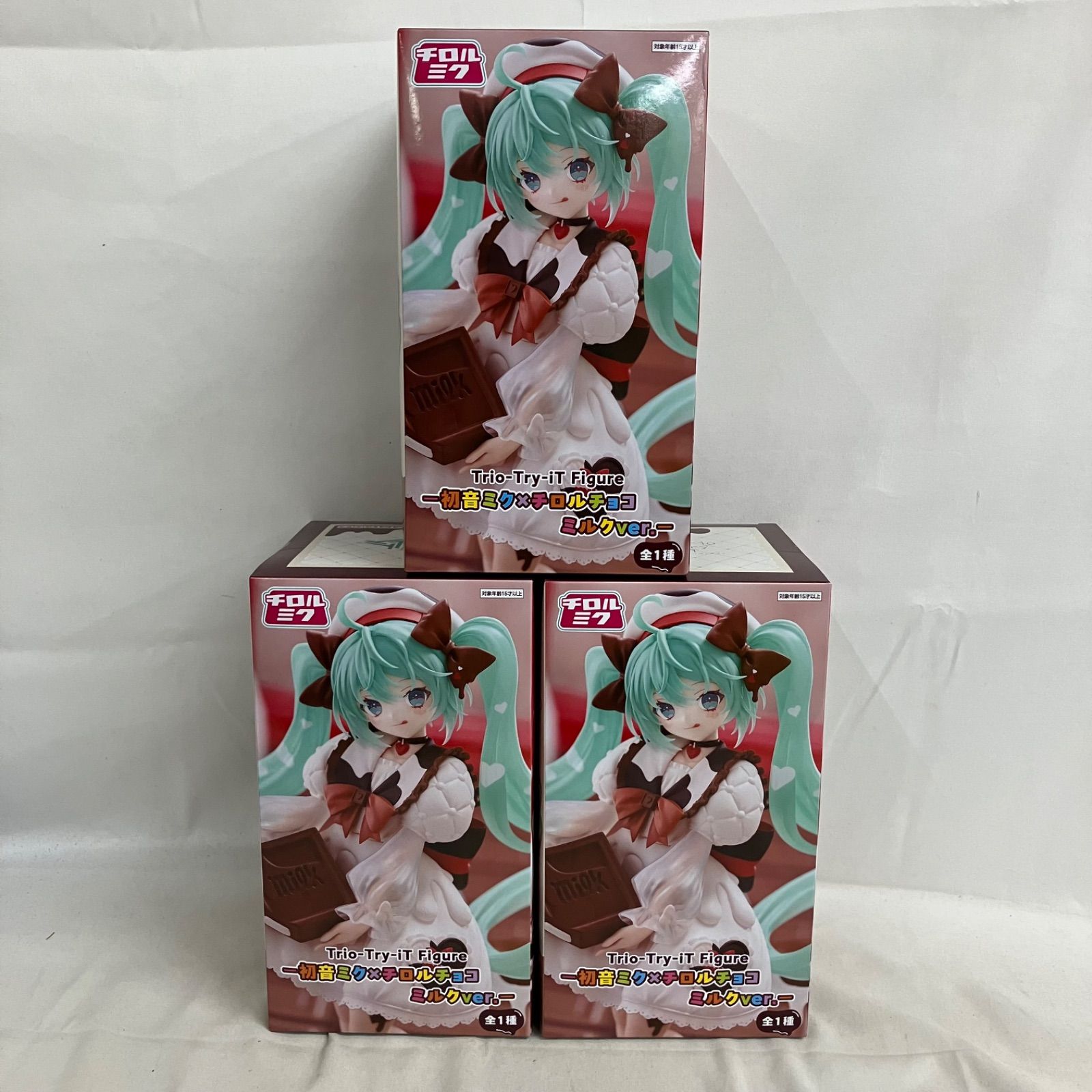 未開封 初音ミク Trio-Try-iT Figure チロルチョコ ミルクver 3個