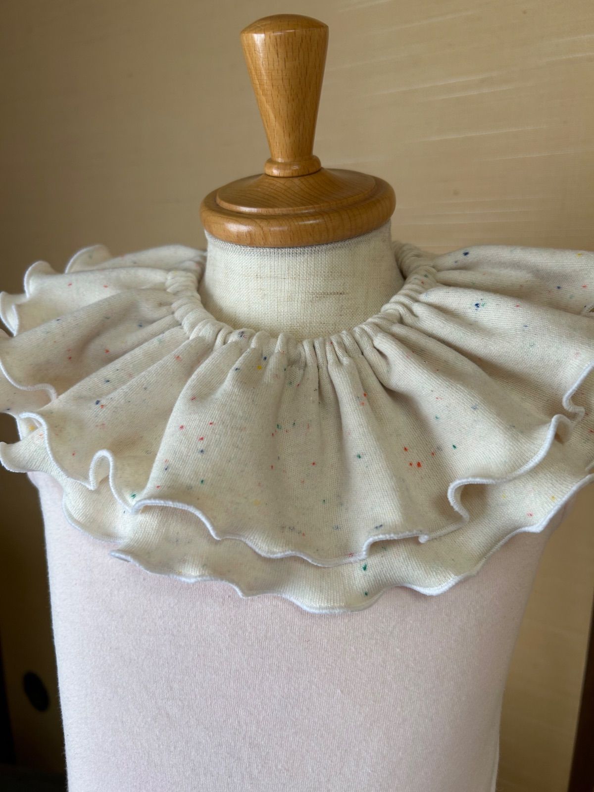 メロウスタイ 生成り つぶつぶ ハンドメイド フリルスタイ - メルカリ