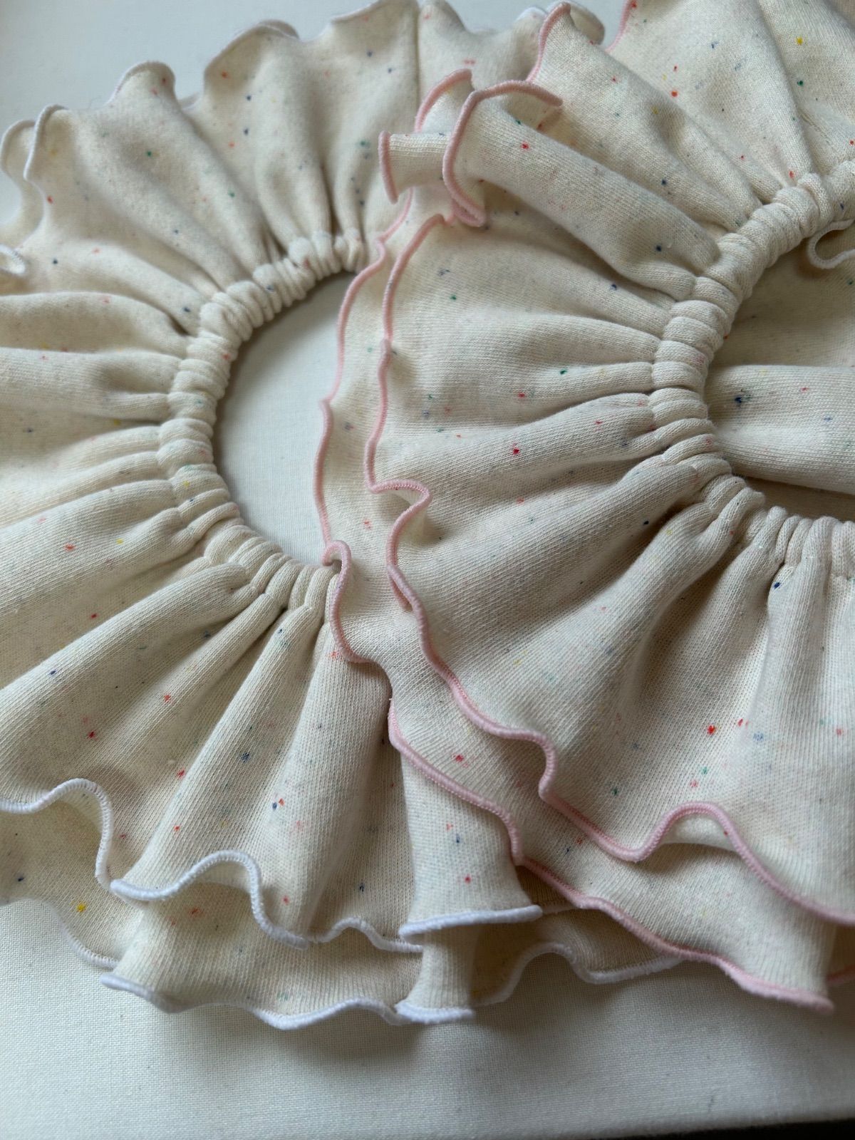 メロウスタイ 生成り つぶつぶ ハンドメイド フリルスタイ - メルカリ