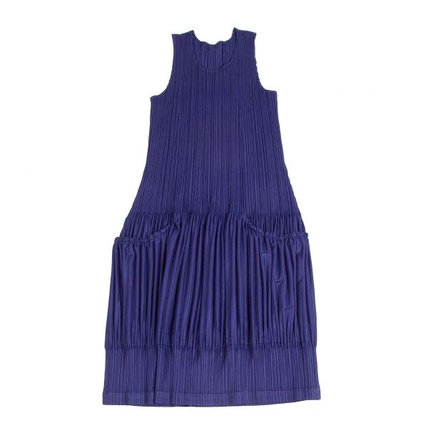 プリーツプリーズPLEATS PLEASE 消しプリーツ切替ノースリーブ