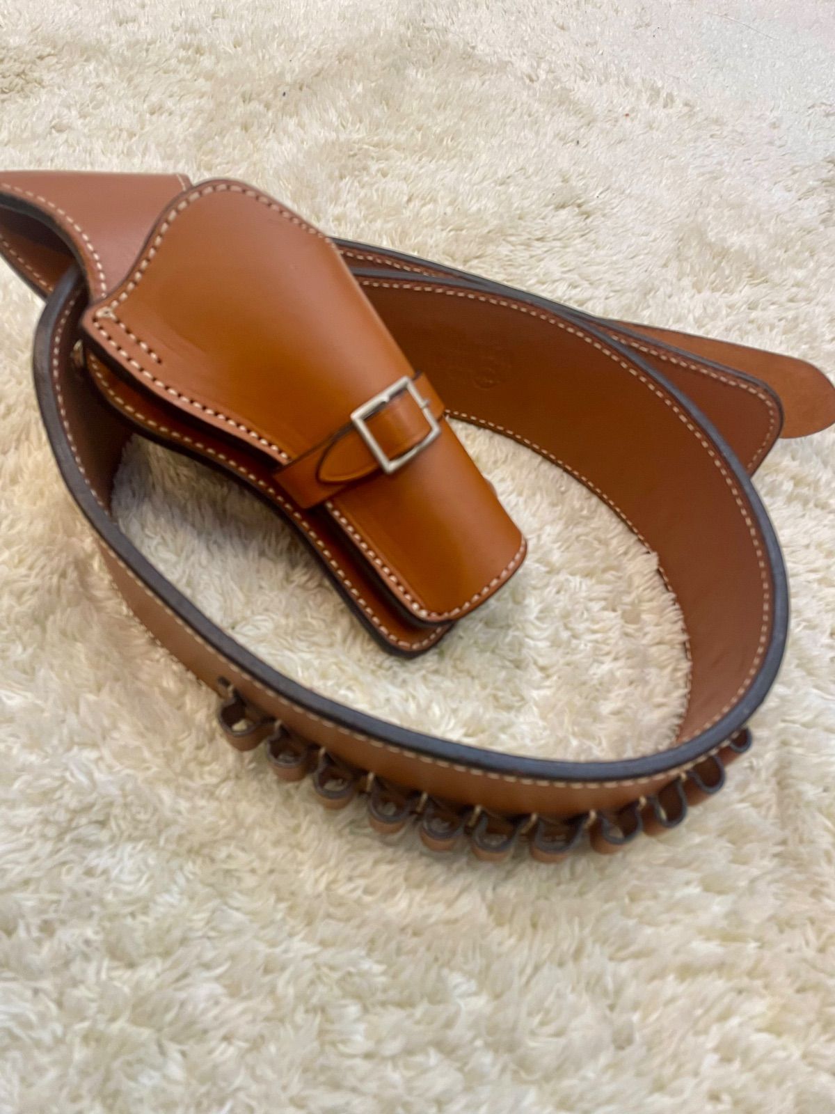 美品！イーストA No.001-M ウェスタン ガンベルト ホルスター Mサイズ