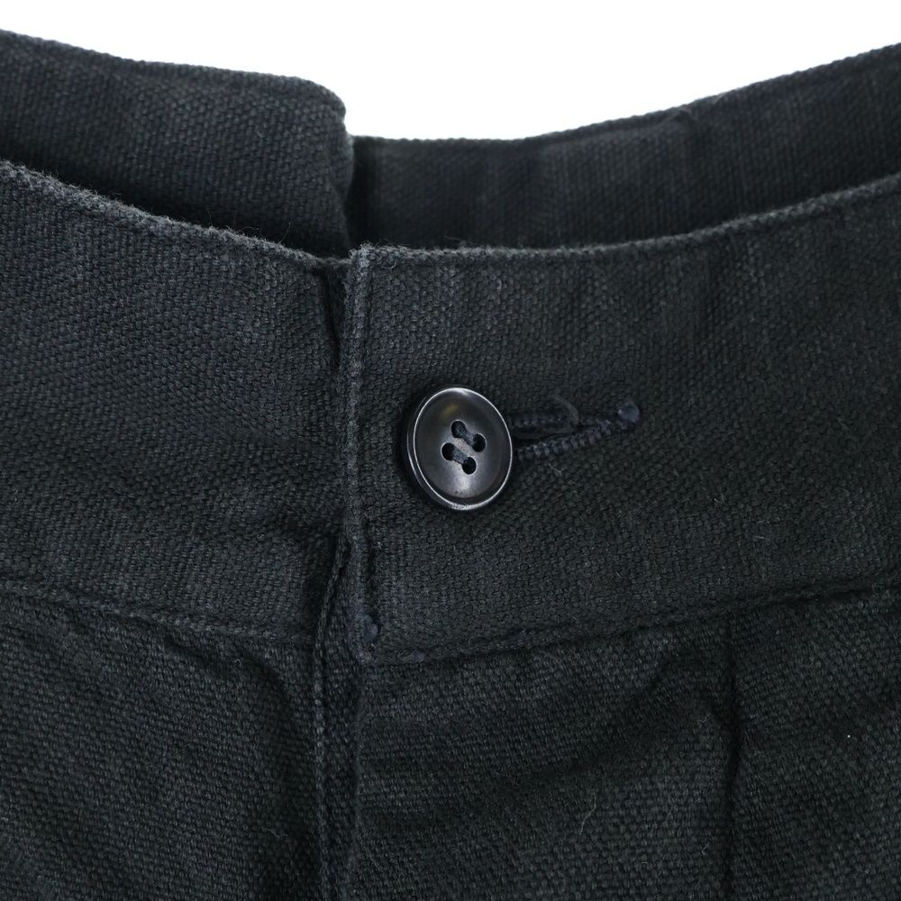 COMOLI (コモリ) 22SS 6ポケットカーゴパンツ ブラック V01-03012 
