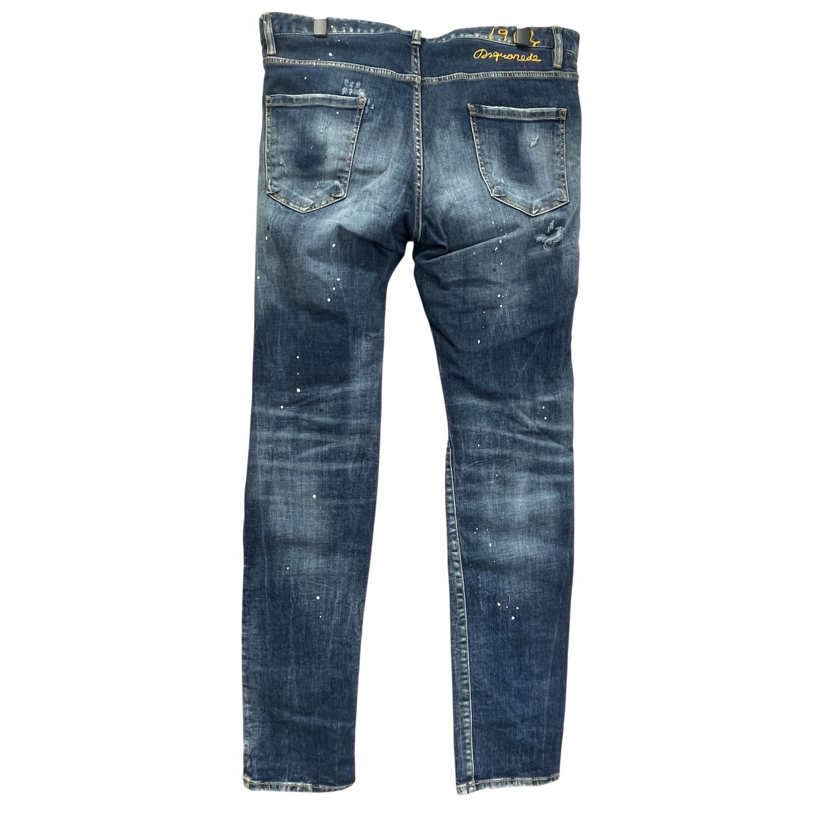 DSQUARED2 ペイント ダメージ ジーンズ | ブラック | FARFETCH JP 