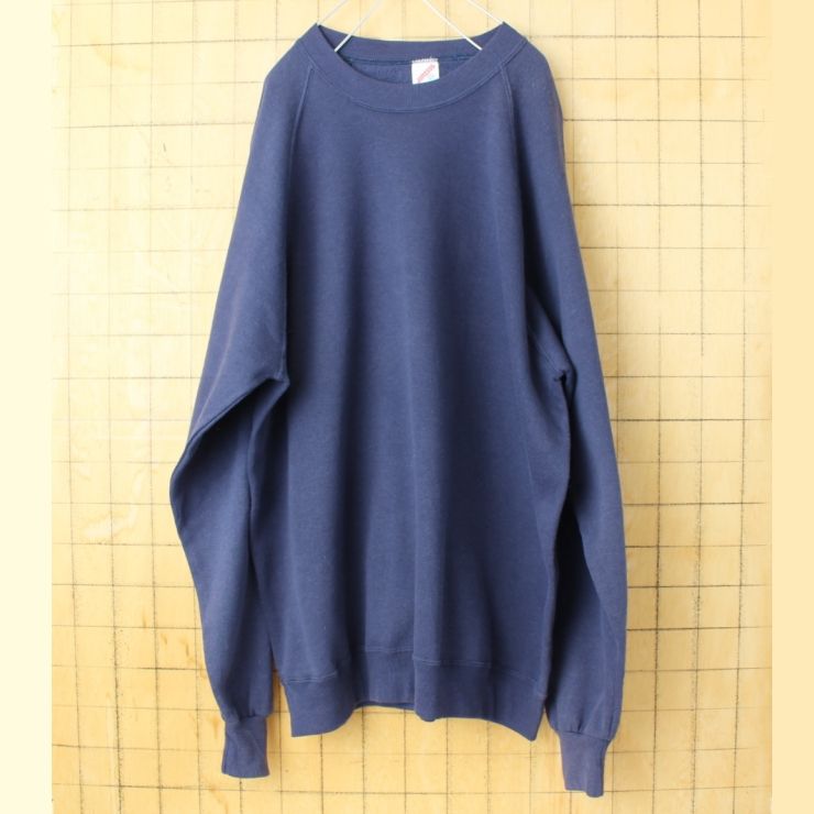ビッグサイズ 80s 90s USA製 JERZEES ジャージーズ プレーンスウェット ネイビー メンズXXL 無地 アメリカ古着　011426aw41 ビッグサイズ 90年代ビンテージ JERZEES MCDONALD\u0027S スウェット 90年代