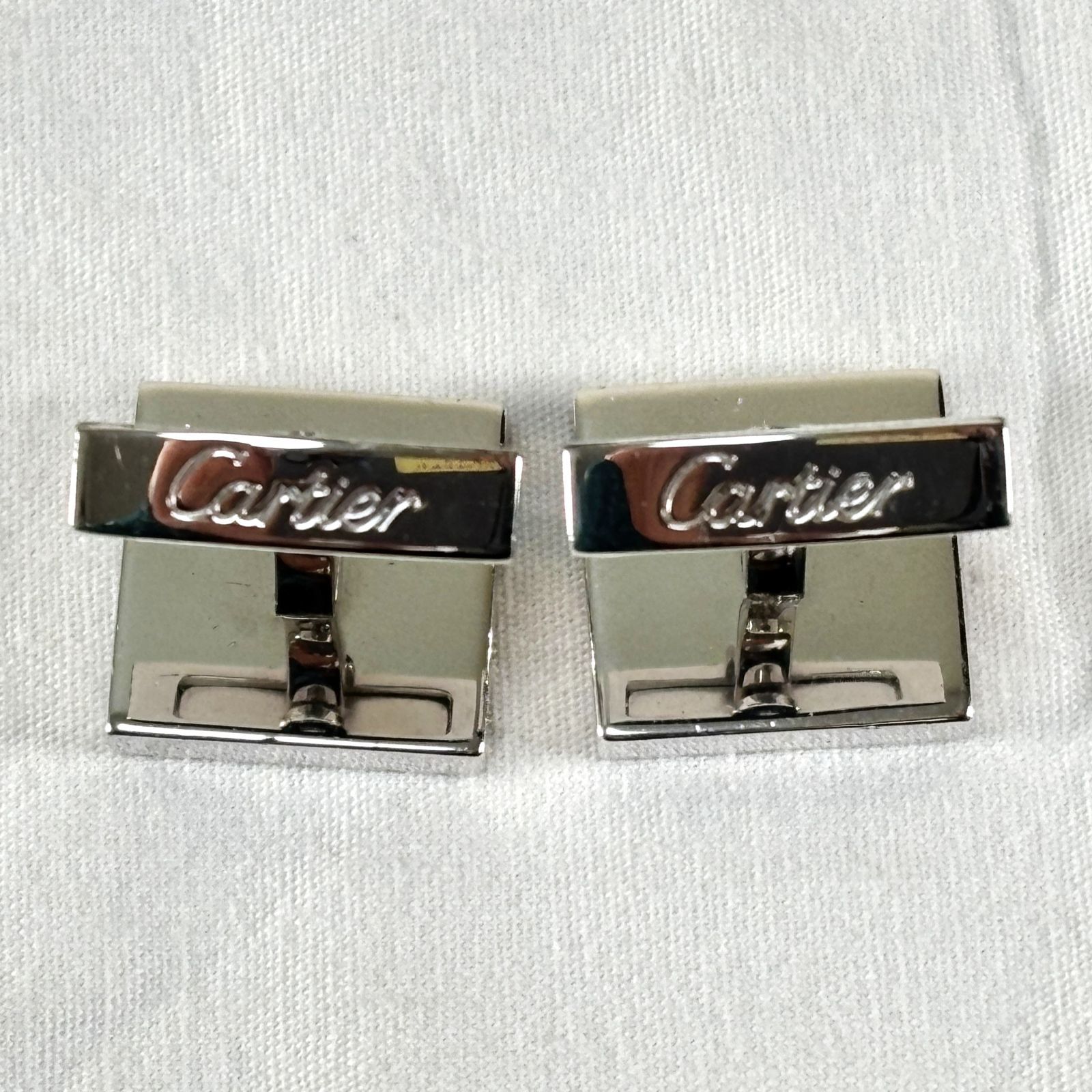 Cartier カルティエ カフリンクス SV925 19.36g シルバー カフス