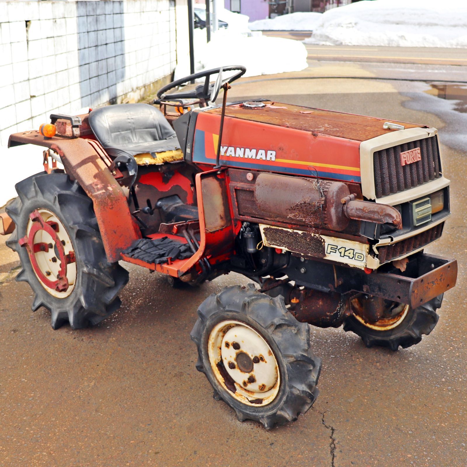 新潟発 ヤンマー トラクター F14D 14馬力 ディーゼル 4WD ロータリー