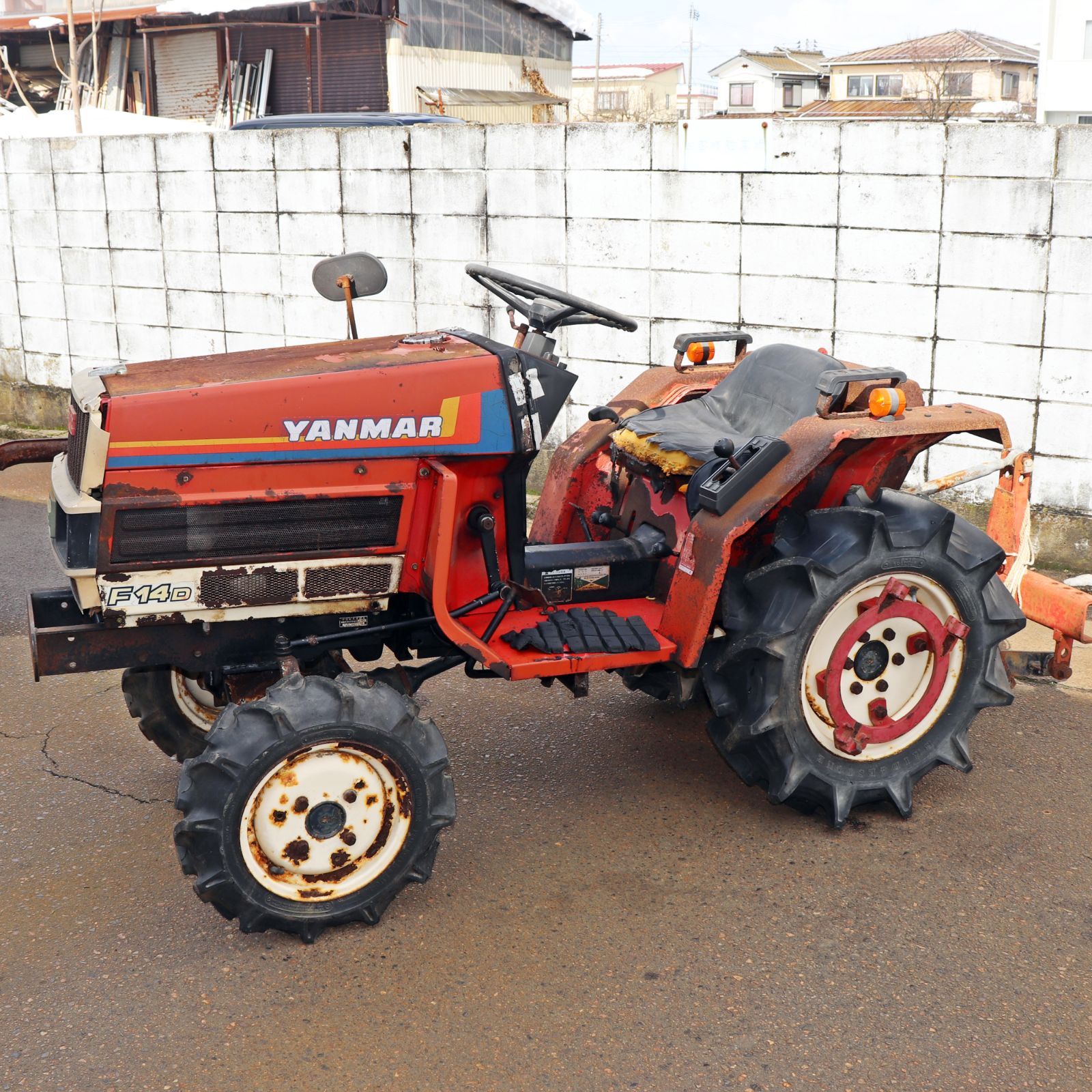 新潟発 ヤンマー トラクター F14D 14馬力 ディーゼル 4WD ロータリー 