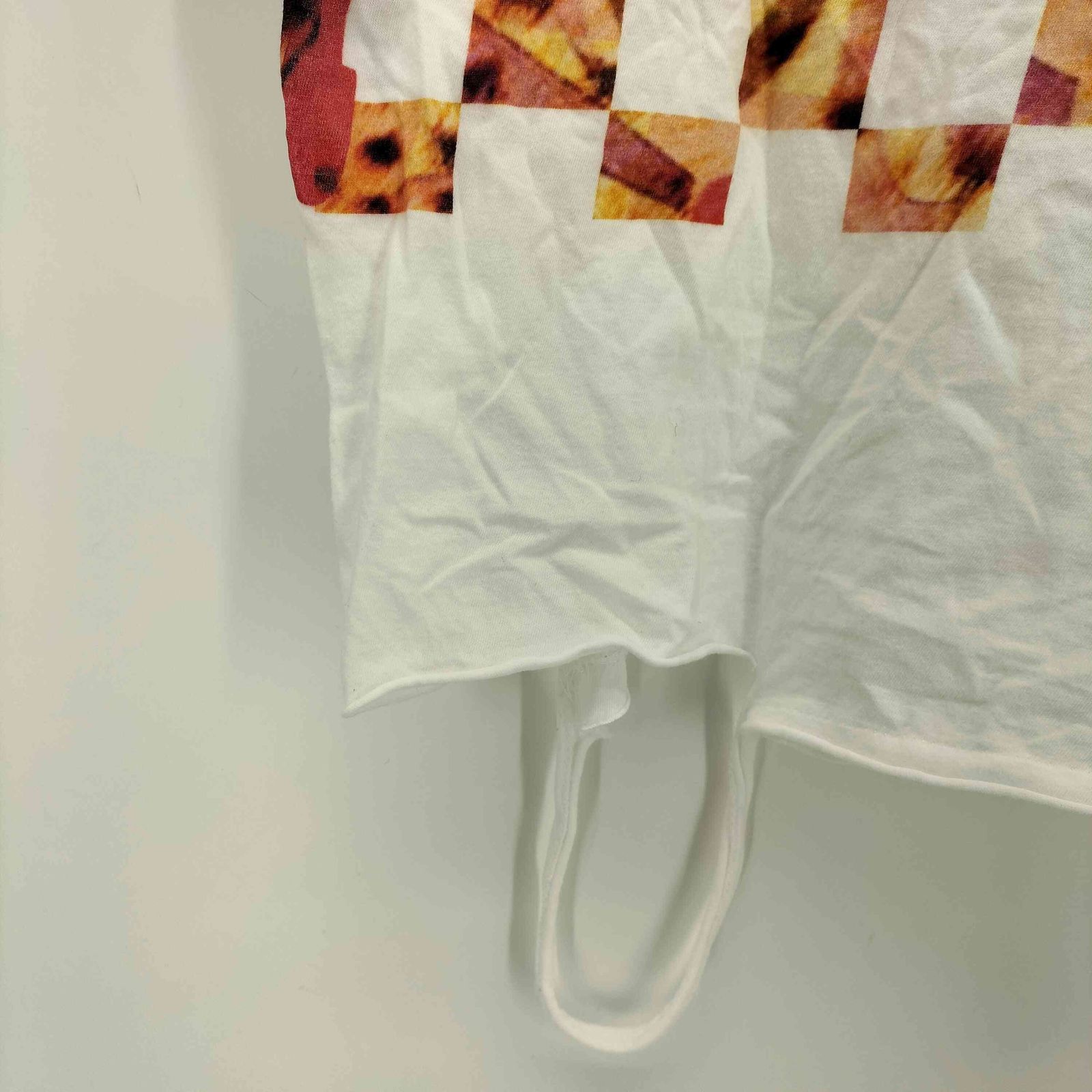 ノゾミイシグロ NOZOMI ISHIGURO S/S フロントプリント ダメージ加工 T