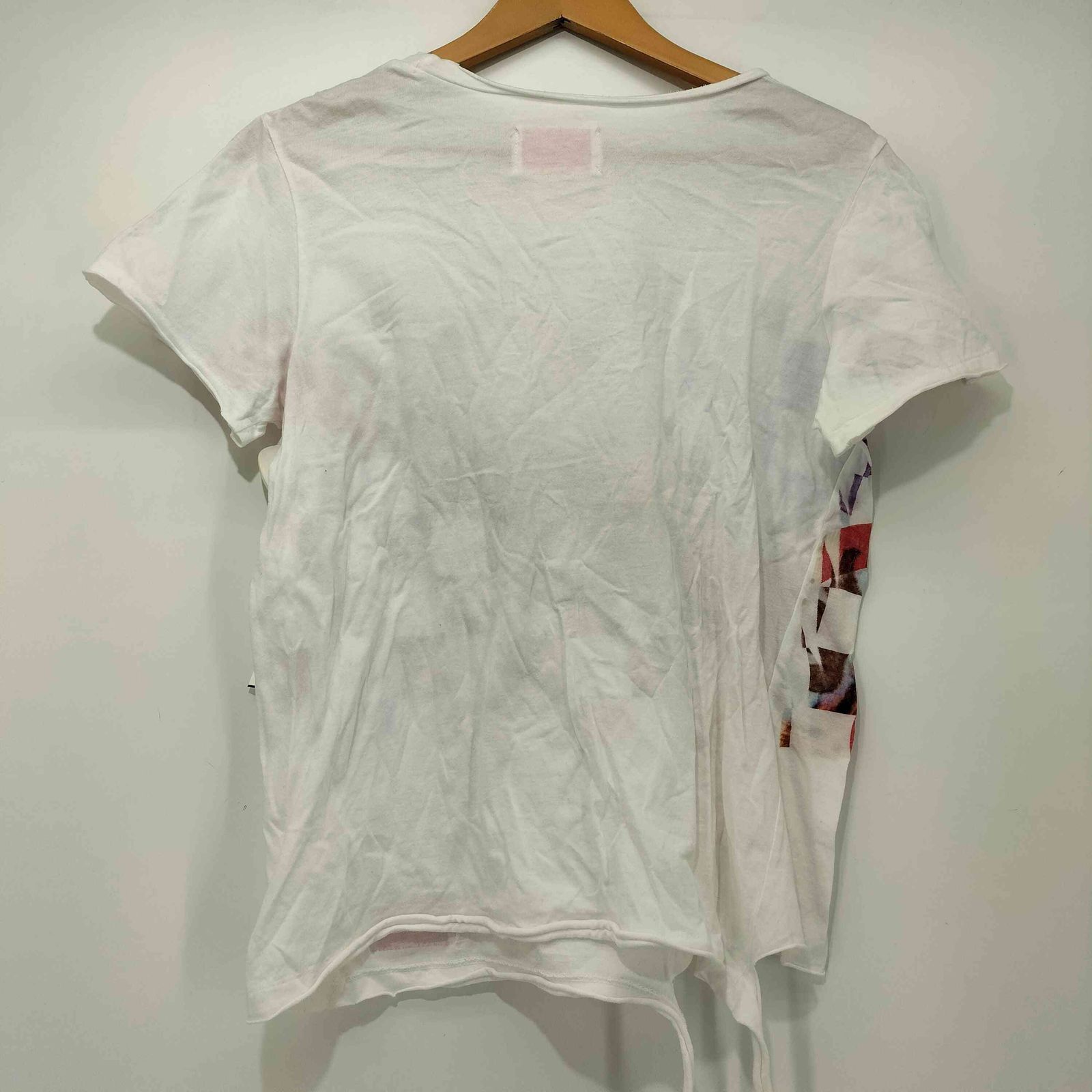 ノゾミイシグロ NOZOMI ISHIGURO S/S フロントプリント ダメージ加工 T