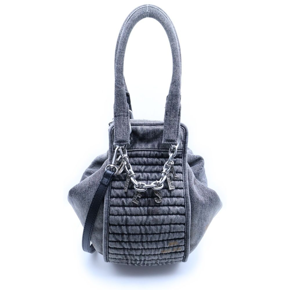 DIESEL (ディーゼル) D-VINA-S SHOULDER BAG ロゴチャーム 2WAY デニム