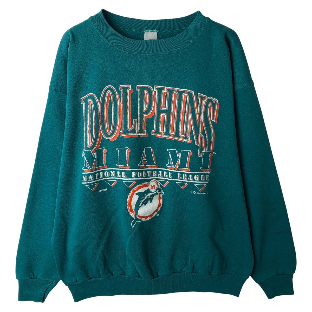 値下げ希望可　Miami Dolphins ドルフィンズ古着 古着 90年代 NFL MIAMI DOLPHINS マイアミドルフィンズ プリント