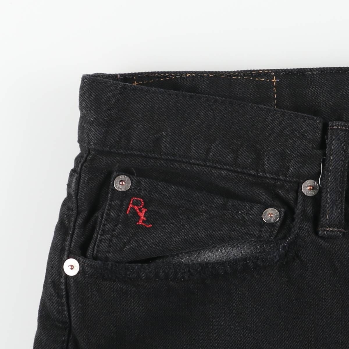 古着 ラルフローレン Ralph Lauren POLO RALPH LAUREN ブラックデニム 