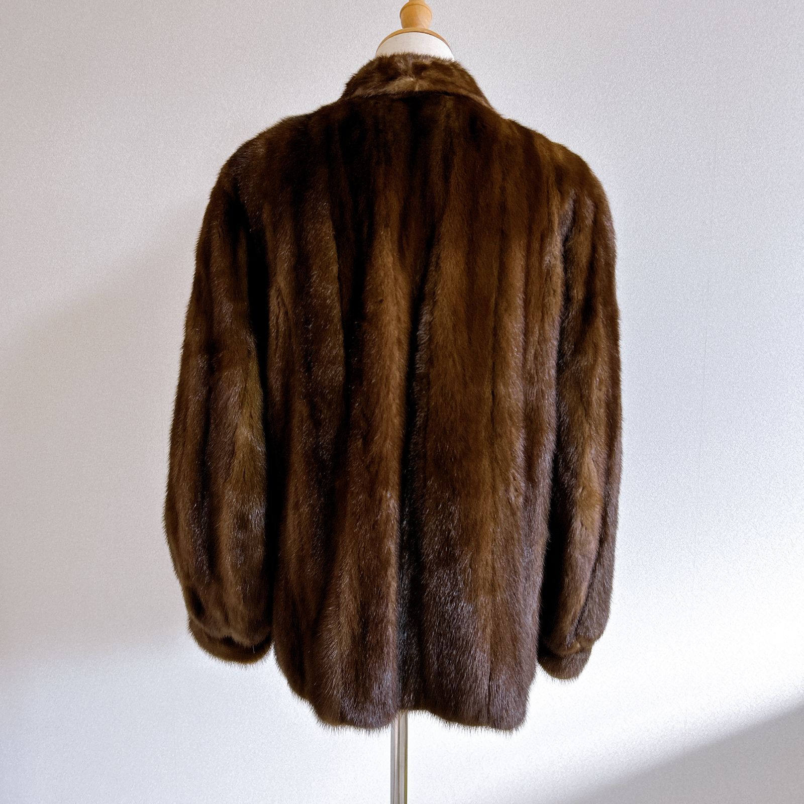 ☆毛皮 ミンク コート ブラウン サイズ 11号 DAIFUR VISON NISHIMOTO